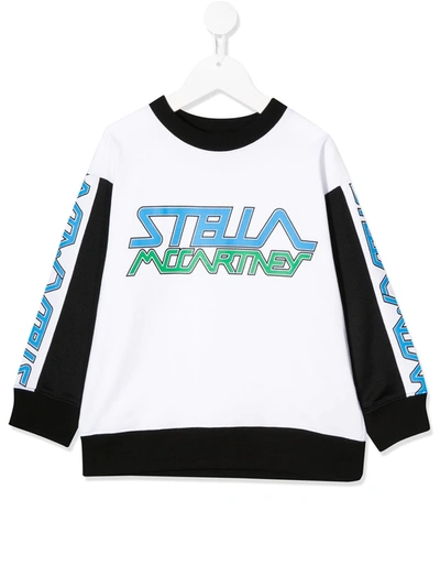 Stella Mccartney Teen Sport Logo-print Sweatshirt In White