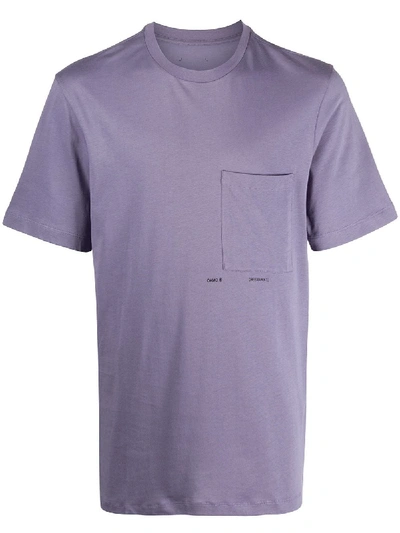 Oamc Dali Crew Neck T-shirt In Purple