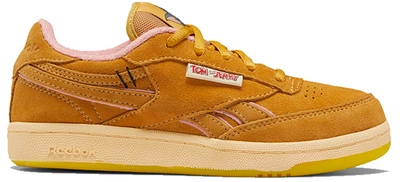 Pre-owned Reebok Club C Revenge Tom & Jerry (ps) In Bold Brass/bold Brass-quiet Pink