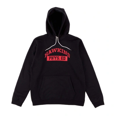 Pre-owned Nike  X Stranger Things Hawkins High Hoodie Black