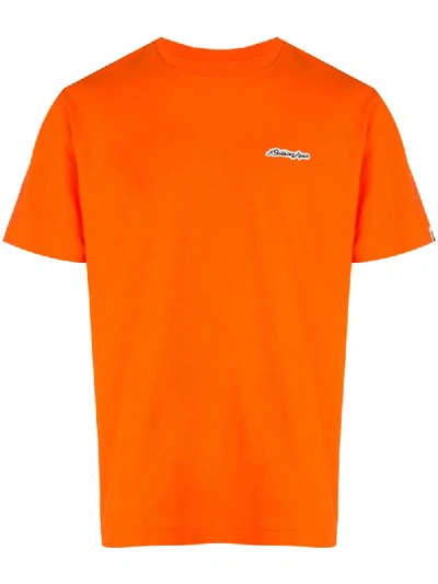 Bape A Bathing Ape Patch T-shirt In Orange