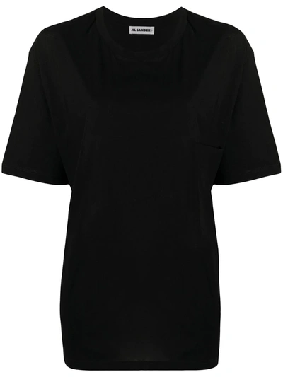 Jil Sander Oversized Fit T-shirt In Black