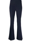 Blanca Vita High-waisted Flared Trousers In Blau