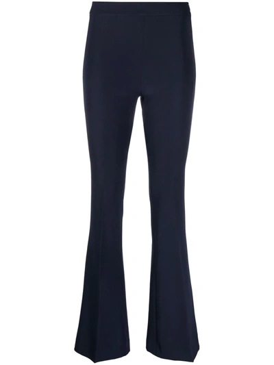 Blanca Vita High-waisted Flared Trousers In Blau