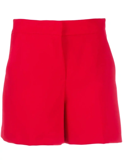 Blanca Vita Penelope Pleated Detail Shorts In Red