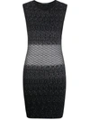 Antonino Valenti Knitted Sleeveless Dress In Black