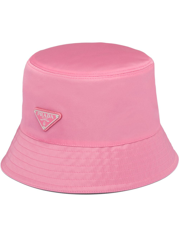 fluffy prada bucket hat