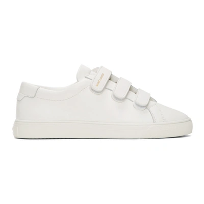 Saint Laurent White Andy Sneakers In 9030 White