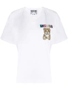 Moschino Teddy Bear Embellished Embroidery T-shirt In White