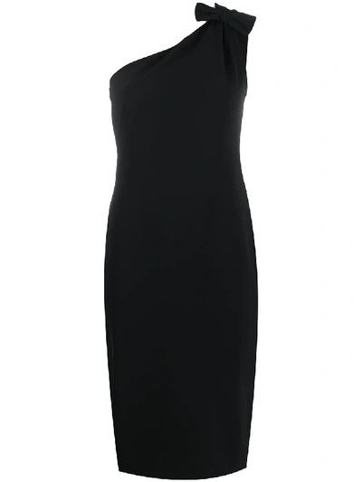 Boutique Moschino Asymmetric Cocktail Dress In Black