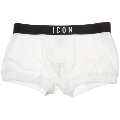 Dsquared2 Men's Underwear Boxer Shorts In White