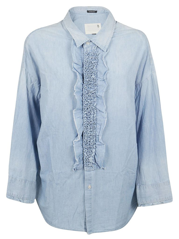 denim tuxedo shirt