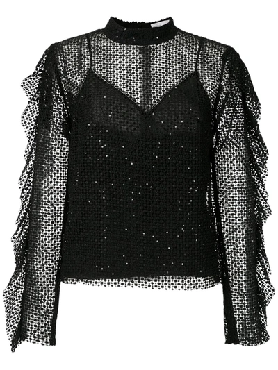 Nk Guipure Estrelado Meg Blouse In Black