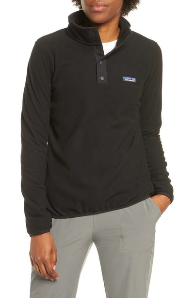 Patagonia Micro D(r) Snap-t(r) Fleece Pullover In Black