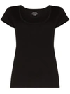 Frame Le Scoop Organic Cotton T-shirt In Schwarz