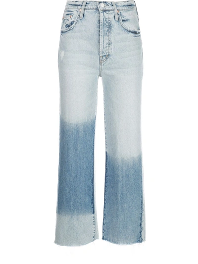Mother The Rambler High Waist Fray Hem Ankle Straight Leg Jeans In Win Some Lost Some
