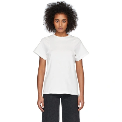 Totême Espera Short Sleeve Cotton T-shirt In White