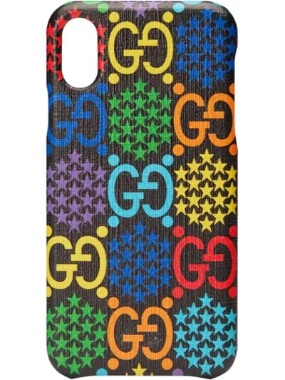 Gucci Iphone X/xs Gg Psychedeli 手机壳 In Black