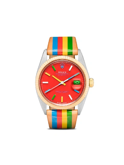La Californienne Rolex Datejust 36 Watch In Red | ModeSens