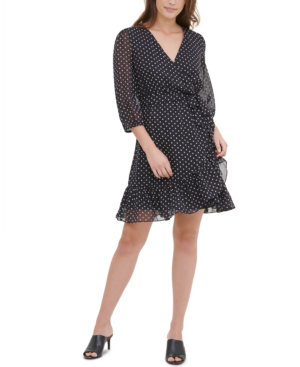wrap dress calvin klein