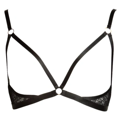 Something Wicked Annabel Lace Harness Bra With No Cups