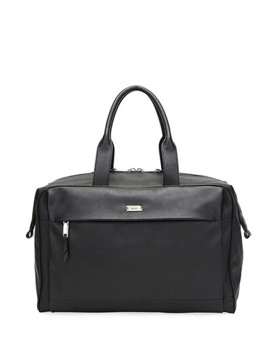 Bally Men's Volkwin Nylon/leather Weekender Bag In Black