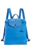 Longchamp Le Pliage Club Nylon Backpack In Bright Blue