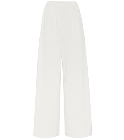 Joseph Alana Cotton And Linen Wide-leg Pants In White