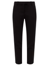 Altuzarra Henri Zipped-cuff Crepe Cropped Trousers In Black