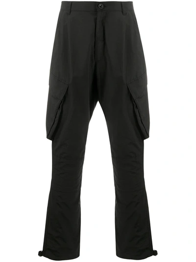 Givenchy Cotton Blend Cargo Pants In Nero