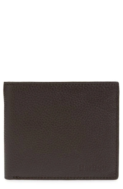 Barbour Amble Leather Rfid Wallet In Dark Brown