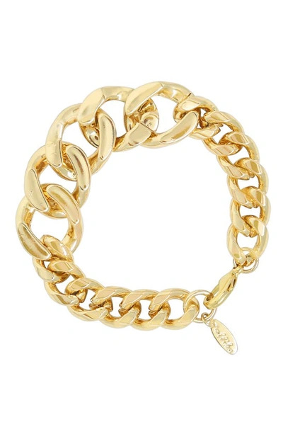 Ettika Big And Bold Chain Link Women's Bracelet In Gold