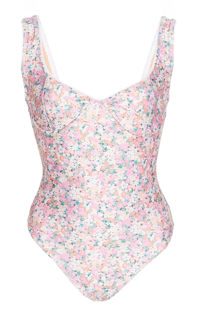 Faithfull The Brand Palais One Piece In Pink Vionette Floral
