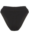 Bondeye The Savannah High-waist Ribbed Bikini Bottoms In Black