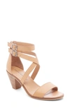 Lucky Brand Ressia Double Ankle Strap Sandal In Desert Leather