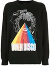 Undercover Inner Disco Graphic Oversize Cotton Sweatshirt In Black