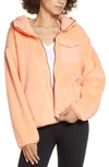 Ugg Kadence Fleece Zip Hoodie In Beverly Pink