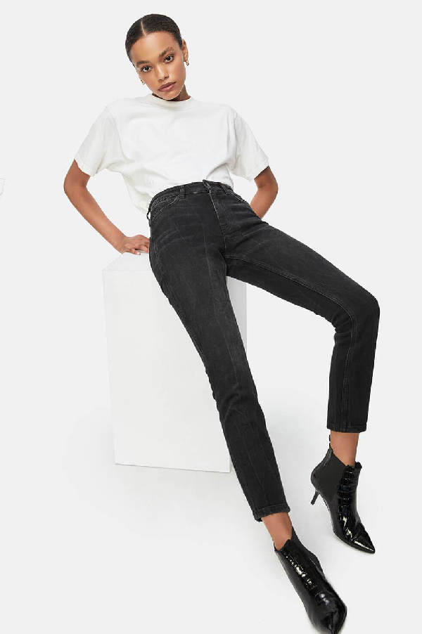 anine bing jagger jean charcoal