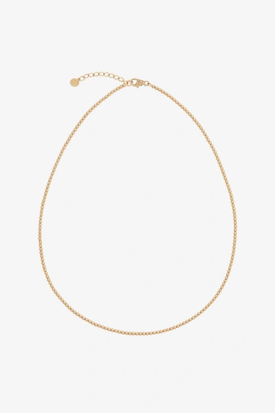 Anine Bing 14k Yellow Gold Mini Beaded Necklace