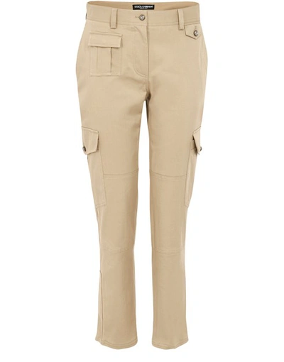 Dolce & Gabbana Trousers In Sand