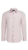 Theory Men's Sylvain Wealth Button-down Shirt In Pink Mist