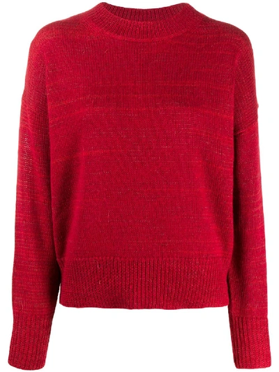 Isabel Marant Étoile Slouchy Crewneck Jumper In Red
