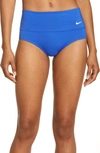 Nike Essential High-waist Banded Bikini Bottoms Women's Swimsuit In Hyper Royal