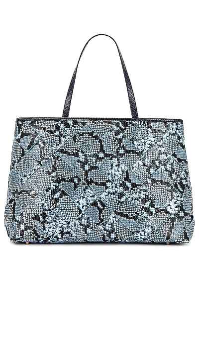 Lpa Simone Tote In Light Blue And Navy