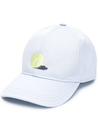 Thom Browne Classic Embroidered Baseball Cap In White