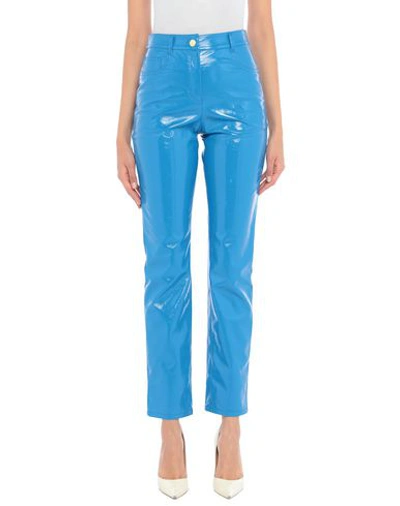 Alberta Ferretti Pants In Bright Blue