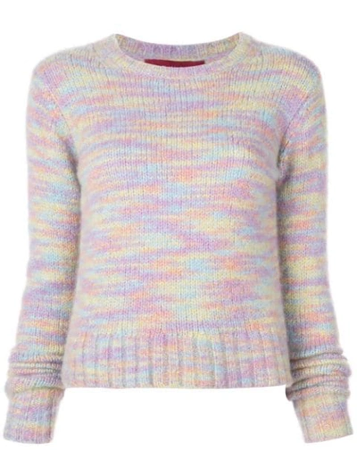 Sies Marjan Xie Mélange Merino Wool And Silk-blend Jumper In Multicolour