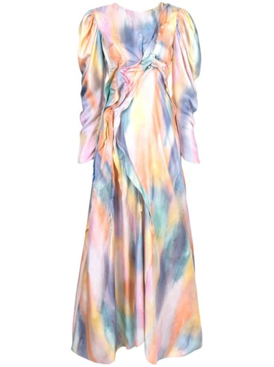 Sies Marjan Virginia Printed Silk Maxi Dress In Multicolour
