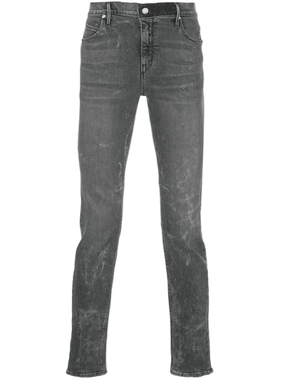 Rta Denim Distressed Skinny Jeans In Grey