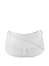 Jil Sander Half-moon Shoulder Bag In White